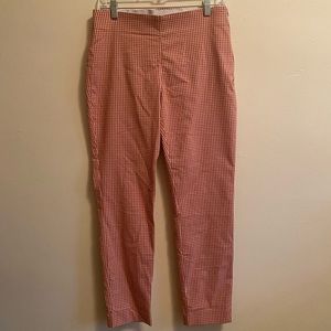 Cropped Gingham Pants